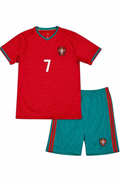 TOY LAND Portugal Football Team Kids Jersey Set – Boys Number 7 Style T-Shirt...