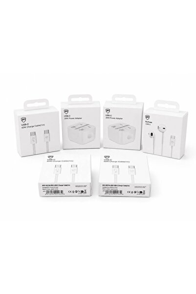 SH Original 5-Piece iPhone Accessory Bundle for iPhone 15/16/17 – 2x 20W Fast...