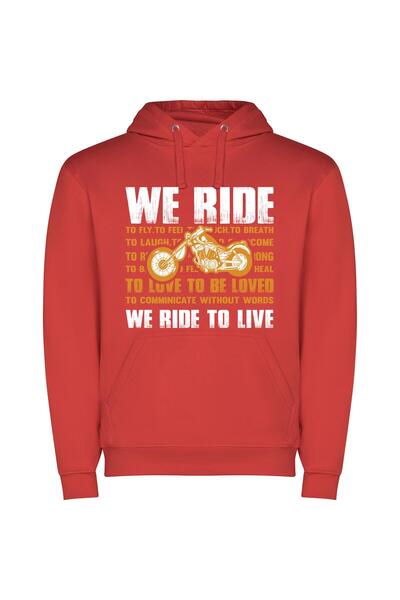 iLovePrints Revving Life's Emotions: Motorcycles Φούτερ με κουκούλα σε χρώμα ...