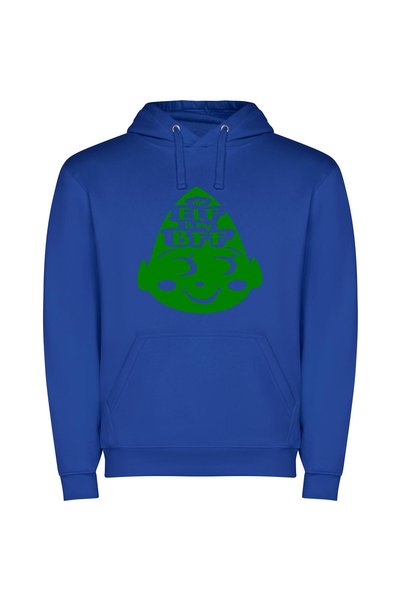 iLovePrints Mad Elf's Green Reckoning Φούτερ με κουκούλα σε χρώμα Μπλε