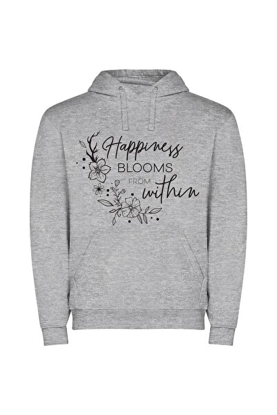 iLovePrints Blooming Happiness: Ethereal Expressions Φούτερ με κουκούλα σε χρ...