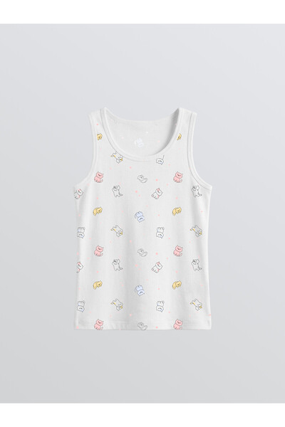 LC Waikiki Rmz Gi̇yi̇m Farkiyla Printed Girls' Undershirt