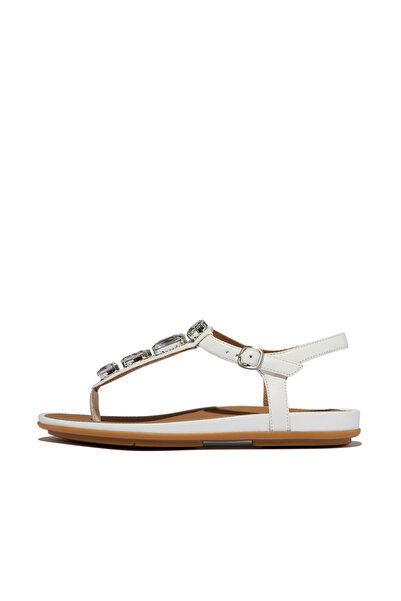 Fitflop Women's Gracie Ultra-Jewel Leather T-Bar Sandals