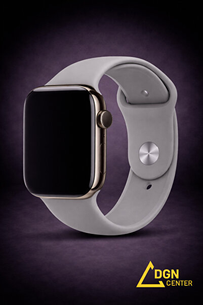 Apple Watch 42 mm (1., 2., 3. ve 10. Nesil) Uyumlu Premium Silikon Kordon
