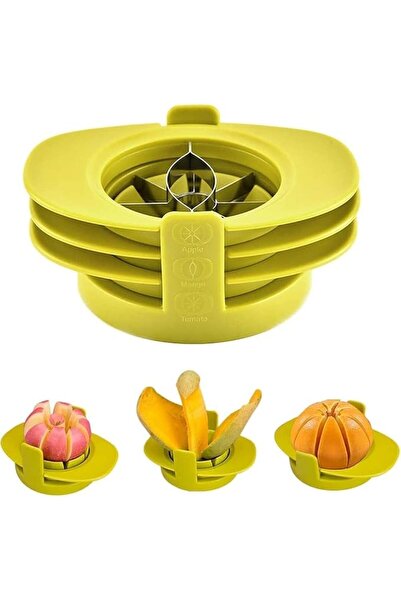 Aputue Fruit Cutter Slicer, 4 in 1 Fruit Slicer Divider with Slicer, Easy Kit...