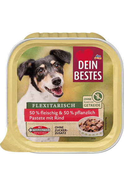 OEM Hrană umedă pentru câini, cu 50 % proteine vegetale și carne de vită, 150 g