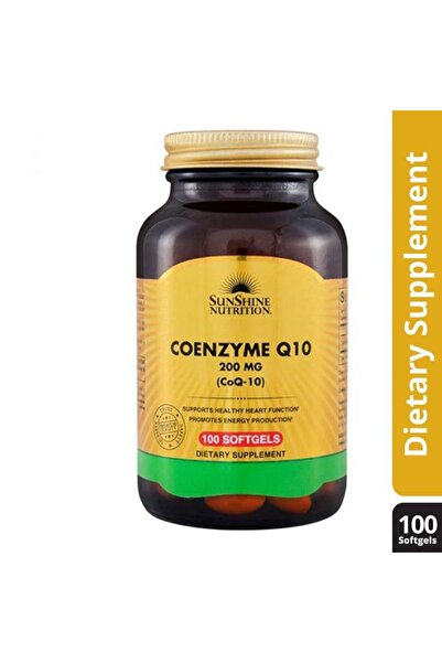 SUNSHINE Nutrition Coenzyme Q10 200mg 100 Softgels
