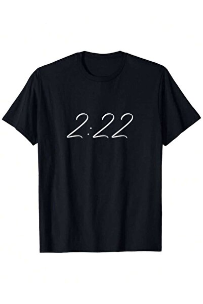 135 تي شيرت رجالي بتصميم أرقام 222 - قميص كاجوال بأكمام قصيرة مع طباعة 2222 (...