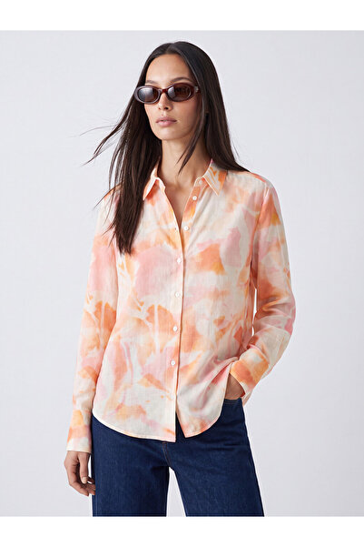 LC Waikiki Pink Patterned Women's Shirt