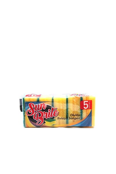 SUN BRİTE 20 قطعة من إسفنج غسيل الأطباق الكلاسيكي الاقتصادي المموج من برايت ل...