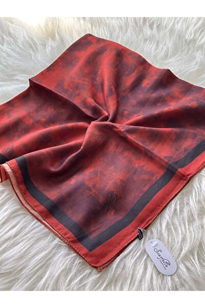 scarfella Bulut desen 90x90 cm mevsimlik soft eşarp