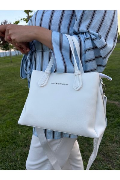 Just Polo Multi-Compartment Women's Hand and Shoulder Bag with Functional Com...