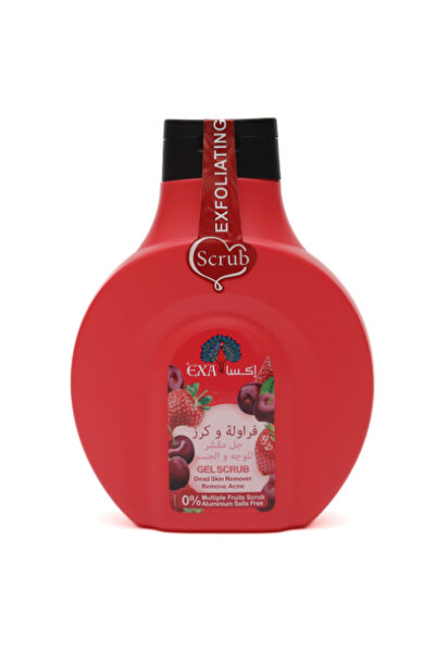 EXA Exa Fruit-Based Strawberry & Cherry Exfoliating Gel Scrub for Face and Bo...