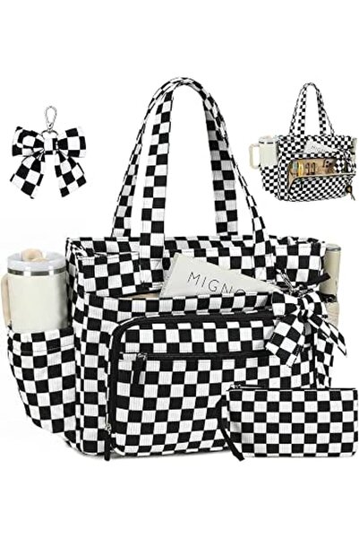BTOOP Laptop Tote Bag for Women Work 15.6 inch Canvas Shoulder Bags Computer ...