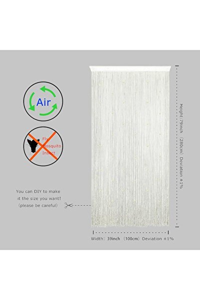 GENERAL Doorways String Curtain Door Curtains,Bedroom Decor Kitchen Closet Li...