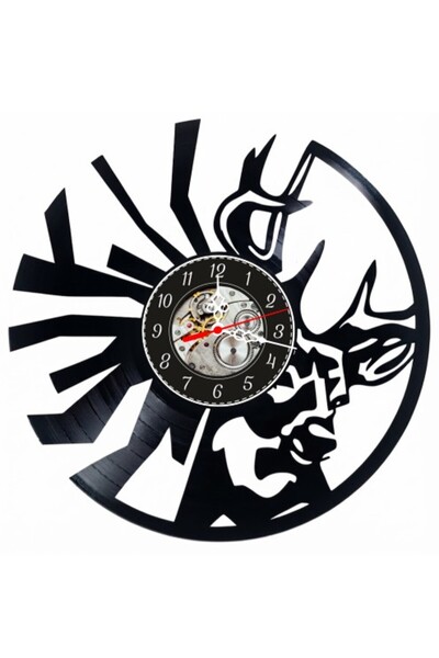 OEM Decorative wall clock made from vinyl record, Majestic Deer Model, Huntin...