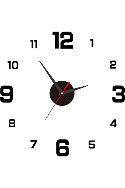 Generic Modern Frameless DIY Wall Clock 3D Wall Clock for Living Room Decor M...