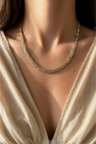 Okko Store Knitted Chain Necklace