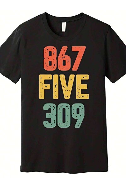 k222 Men'S 8675309 Nostalgic 80s Retro Music T-Shirt | Vintage Phone Phreakin...