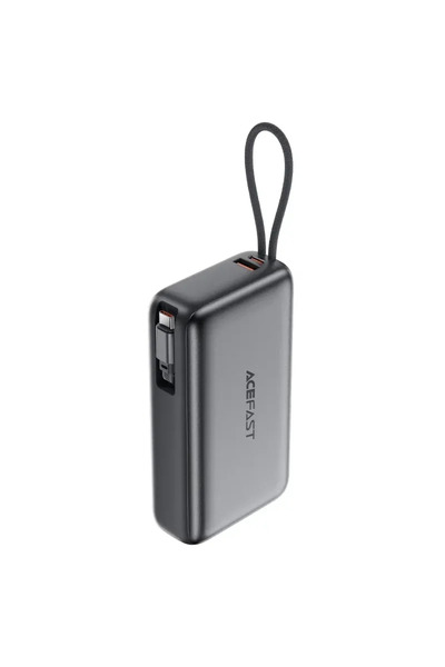 Acefast M34 Power Bank 20000mAh with 45W Fast Charging and Built-in USB-C Cable