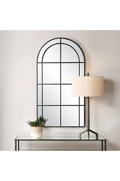 UTTERMOST Small Grantola Arch Mirror, Black