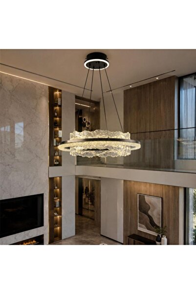 nory ثريا كريستال مودرن دائرية LED – تصميم فاخر للصالات والفلل الحديثة - 3195