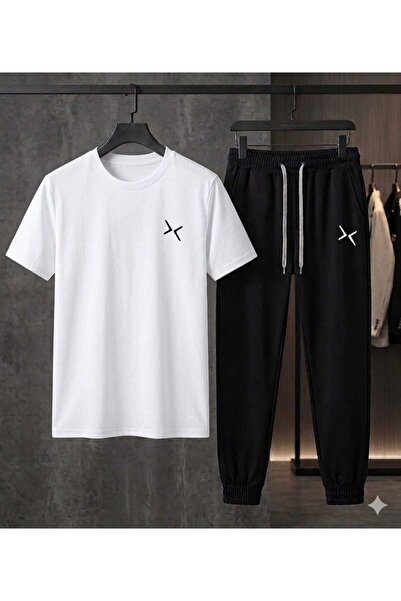 CLOTHES33 تي شيرت رياضي مكون من قطعتين، رقيق، صيفي، مقاوم للعرق، مطبوع، للنسا...