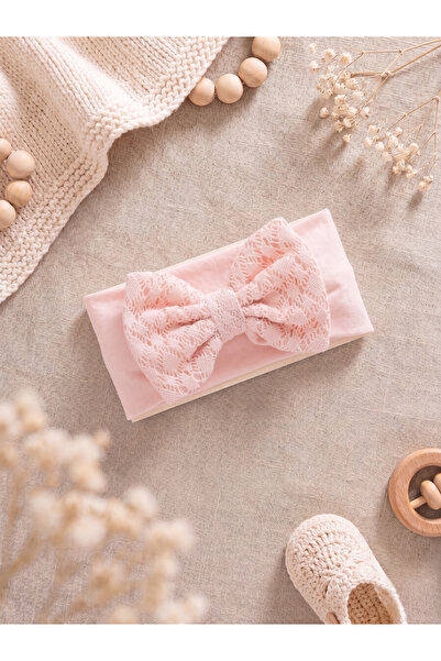 Caramell Baby Girl Bandana with Bow, 100% Cotton Bandana, Flexible Hair Band ...