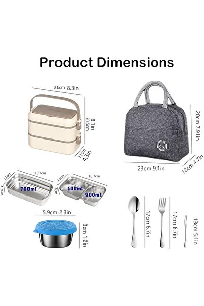GENERAL Microwave Safe Lunch Box for Office Work School Gym,Stainless Steel B...