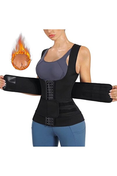 LEFAFA Adjustable Waist Trainer for Women, Body Shaper Slimming Vest, with Ba...