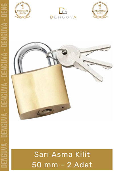 Denguva # Padlock Yellow Brass Alloy Durable Stainless Steel Corrosion Resist...