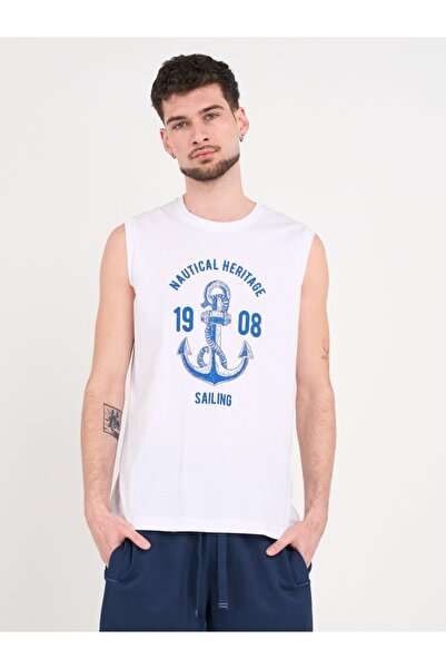 Lee Cooper - Tricou fara maneci cu imprimeu grafic