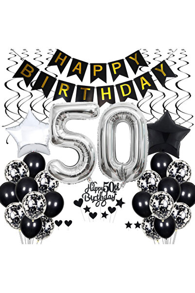 Generic Brand 50th Birthday Party Balloon Set