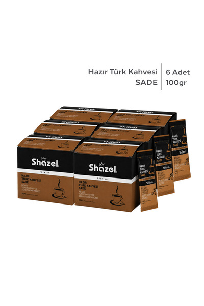 Shazel قهوة تركية جاهزة |   سايد |   100 جرام |   12 قطعة |   6 علب