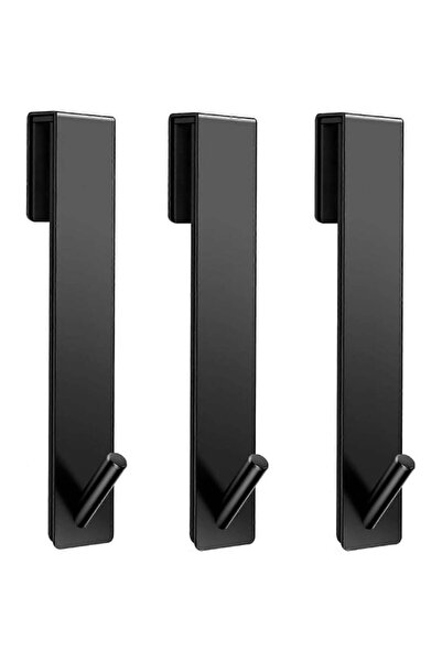 STARSTAR 3-Piece Set - Black, Shower Door Hooks
