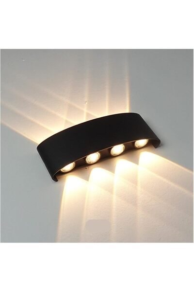 STARSTAR Wall lamp, 8W wall-mounted, suitable for courtyards and entrances - ...