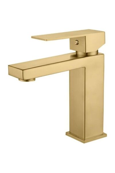STARSTAR Bathroom faucet, sink mixer faucet, hot and cold water, brass, squar...
