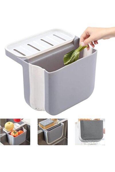 STARSTAR Suitable for Dry and Wet Trash Can Telescopic Draining Basket Kitche...