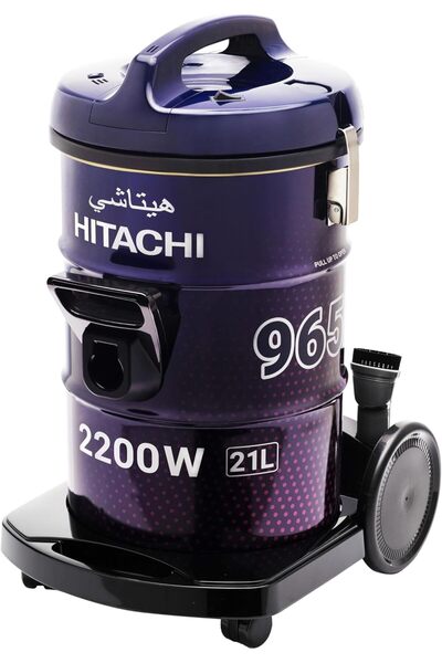 Hitachi مكنسة كهربائية - محرك بقوة 2200 واط، سعة غبار 21 لتر، وظيفة نفخ، فلتر...