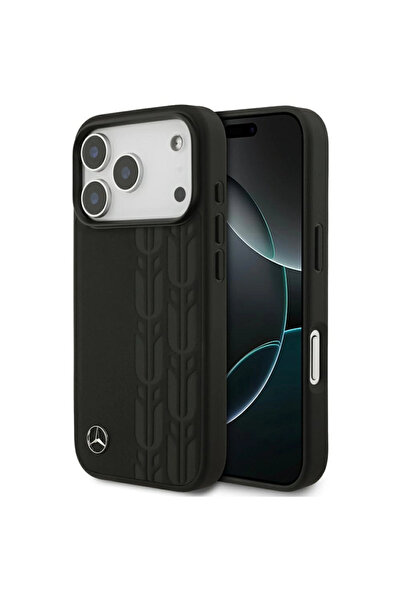 MERCEDES Husă din Piele Magsafe cu Frunze de Laur pentru iPhone 17 Pro Elegantă