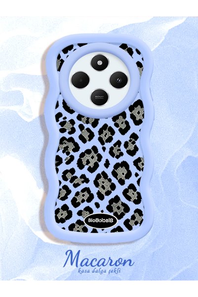 CHICASELUX Redmi A4 Compatible Wavy Frame Leopard Print High Quality Silicone...
