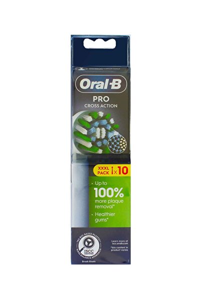 Oral-B Pro Cross Action replacement brush heads, pack of 10