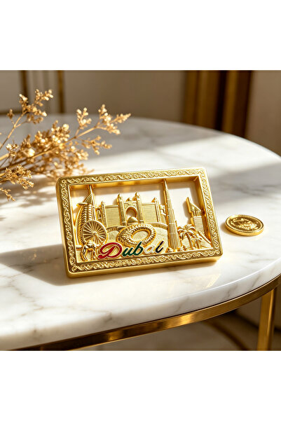 ARIANA Premium Dubai Travel Souvenir Gift Idea, 3D Retro Alloy City Skyline R...