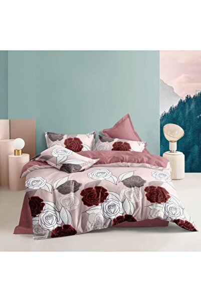 Pucioasa Lenjerie Matrimoniala Premium, 4 Piese, Bumbac Satinat, 240 × 250 cm...