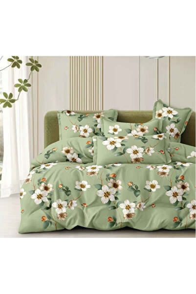 Pucioasa Lenjerie Matrimoniala Premium, 4 Piese, Bumbac Satinat, 240 × 250 cm...