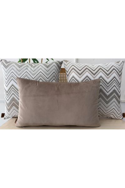 Elanora Home Decorative cushion covers, high-quality woven fabric, set of 3