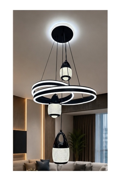 Generic Brand 5991-31 Elegant Led Modern Black Ceiling Fan