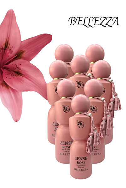 Bellezza 8 قطع من عطر سنس روز 200 مل