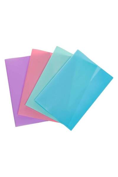 OEM Set de coperți A5 în culori pastelate - 4 bucăți