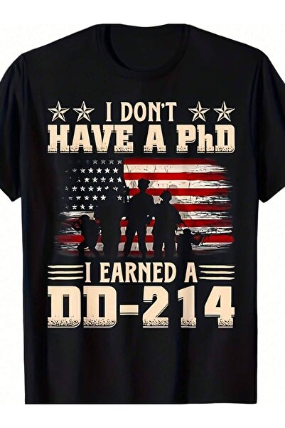 2BIR لا أملك شهادة الدكتوراه، لكنني حصلت على تي شيرت DD214 Retro Flag USA |  ...